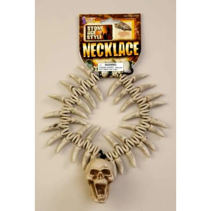Stone Age Teeth & Skull Necklace