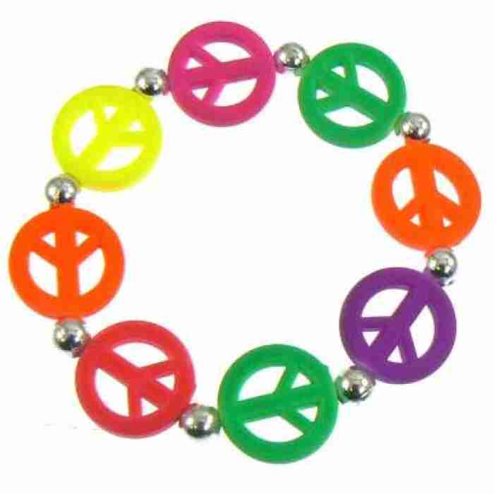 Stretch Multo Neon Peace Bracelet img