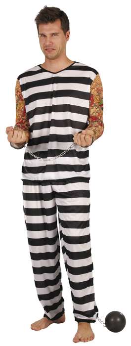 Tattoo Prisoner Adult M L 87202 img