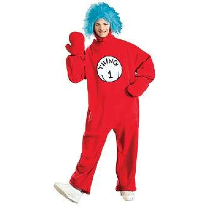 Dr Seus Thing 1 Adult Costume - Image 1