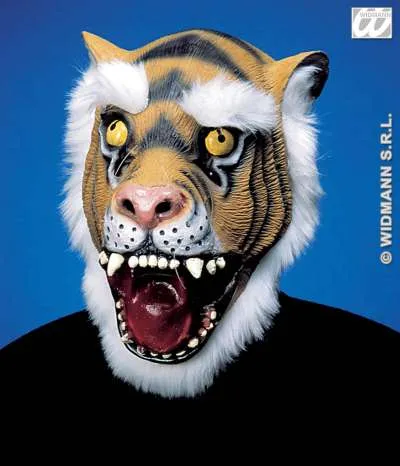 Tiger Masks with Plush Hair