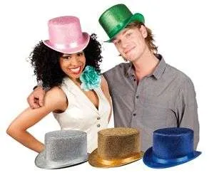 Top Hat - Glitter 5 Colours