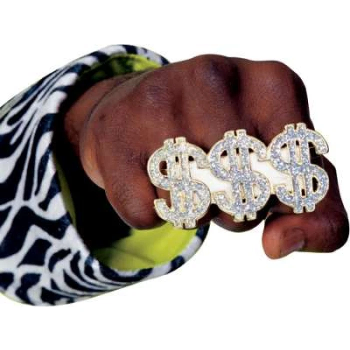Triple Dollar Sign Ring - Image 1