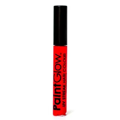 UV Hair Colour Streak Neon Red 10ml AG1A06 Red