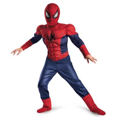 Ultimate Spiderman Classic Muscle Childs Costume 57714 mig