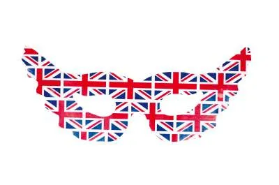 Union Jack Masks (Pack of 20