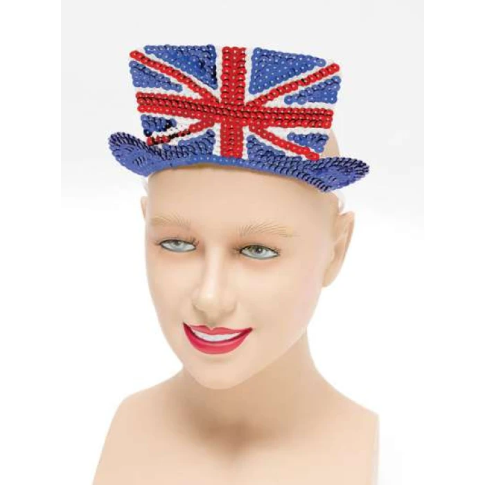Union Jack Sequin Tiara - Image 1