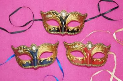 Venetian Eye Mask - 3 Assortments plastic