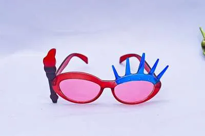 Venetian Eye Mask - Red and Blue