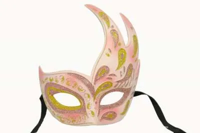 Venetian Mask - Pink And Gold