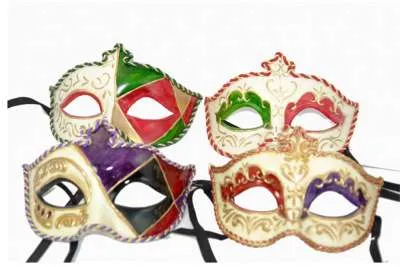 Venetian Paper Mach Mask 8/set