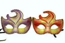 Venetian Style Mask - Purple And Red