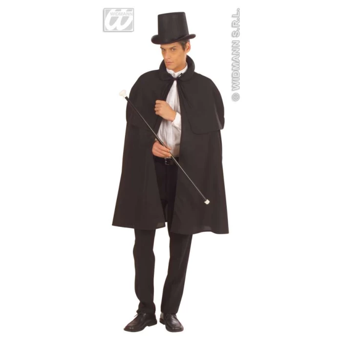 Victorian Cape with Tippet - Black - Image 1