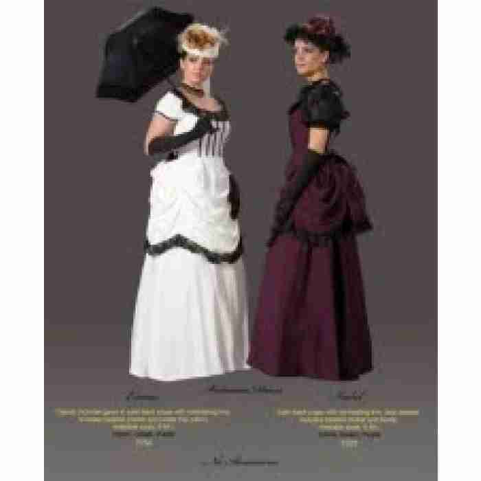 Victorian Dress Burgundy img