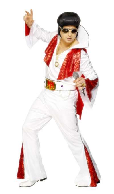 White Elvis Costume Plus Size 29151 img