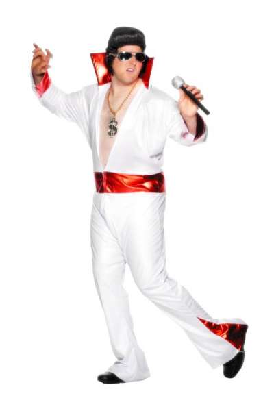 White Elvis Jumpsuit Plus Size 29149 img