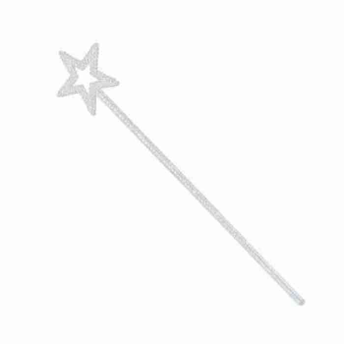 White Glitter Star Wand