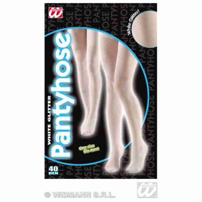 White Glitter Tights 2087W a