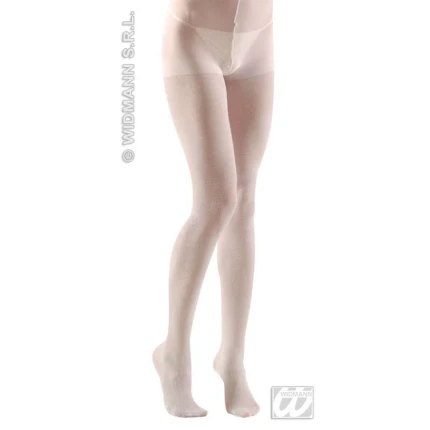 White Glitter Tights XL