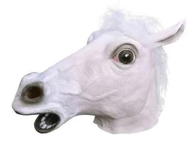 White Horse Overhead Mask