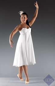 White Lyrical Dress IDS2005 W690 A2 img