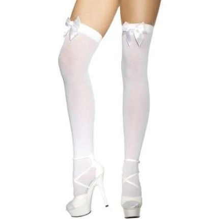 White Thigh High Stockings
