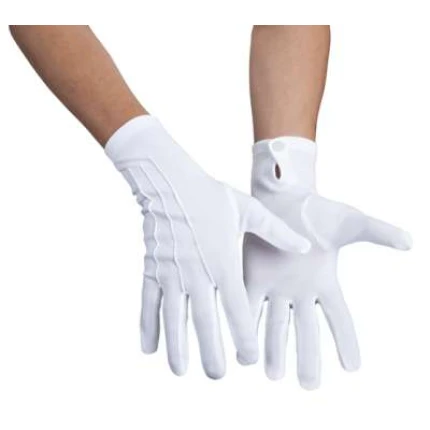White Wrist Gloves