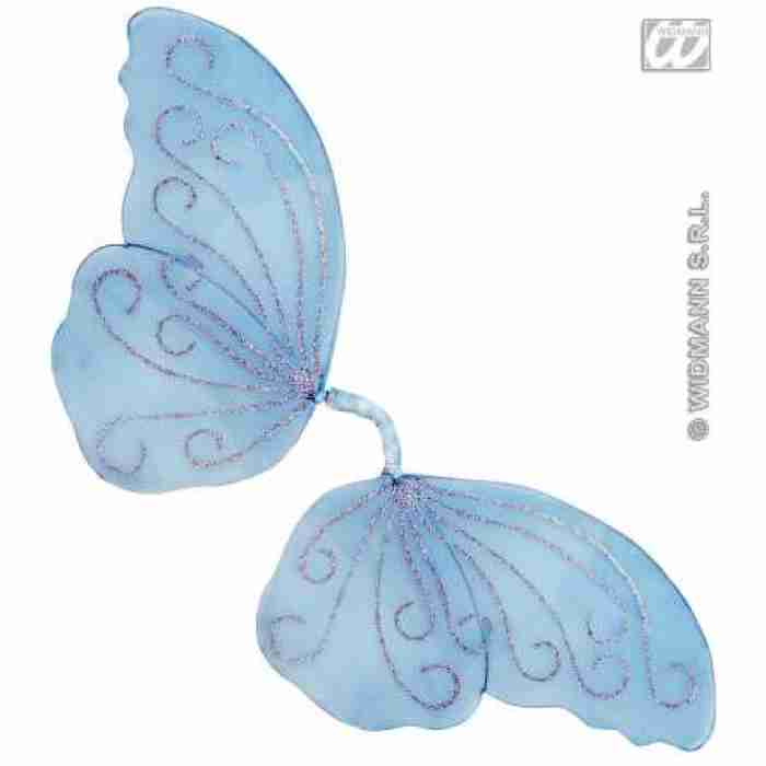 Wings Bendable Glitter Butterfly Blue1
