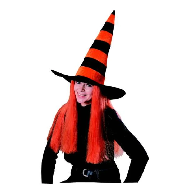 Witch Hat with Hair - Image 1