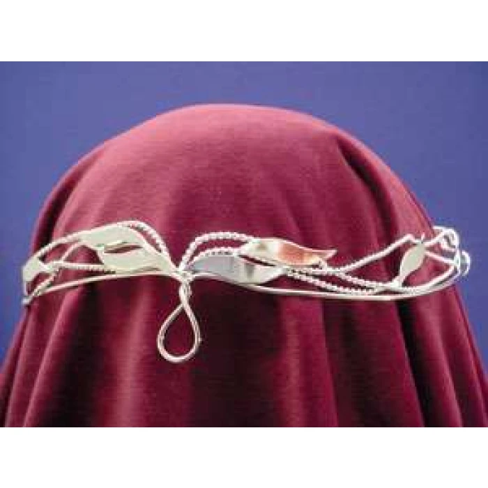 Woven Metal Silver Circlet - Image 1