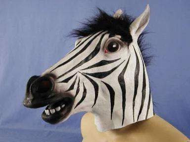 Zebra Overhead Mask