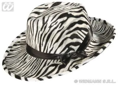 Zebra Velvet Party Hat