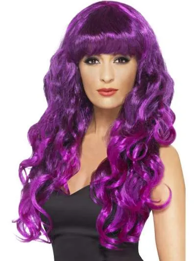 Siren Wig - Black/Purple
