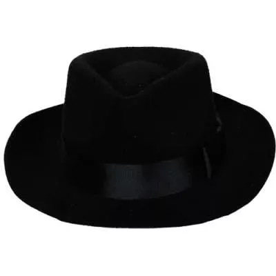 Classic Gangster Hat with Satin Band