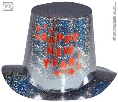 Flashlight Happy New Year Hologram Topper Hats