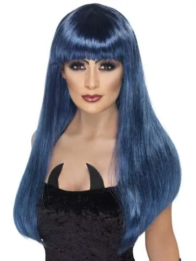 Glamour Witch Wig- Blue & Black - Image 1