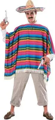 Mexican Serape (poncho) and Hat