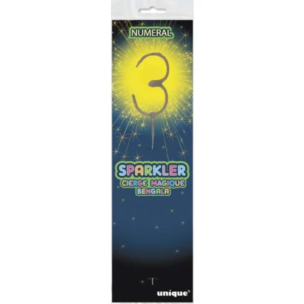 Number Sparkler- 3