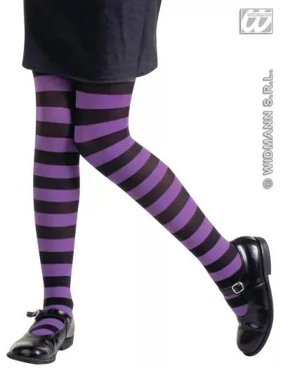 Thights Child Purple and Black Stripe