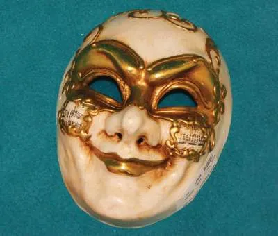 Venetian Mask - Gold Pink - Image 1