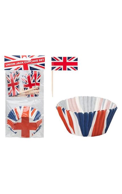 Union Jack Cupcake Set 24pc