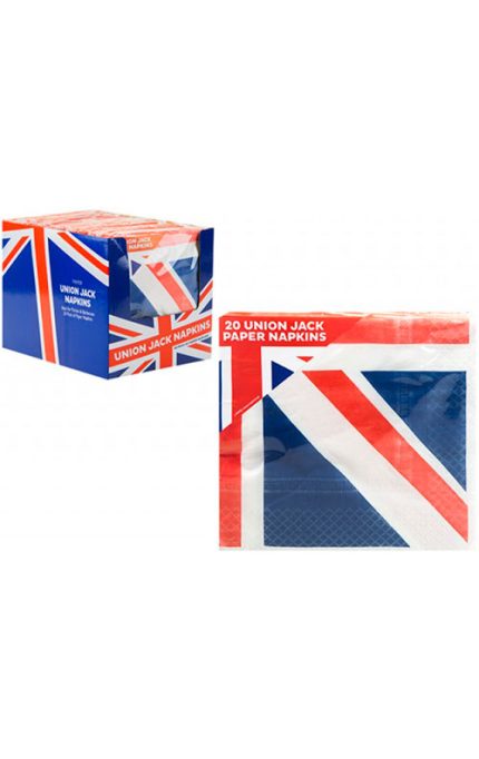 Union Jack 3 Ply Napkins Pack of 20