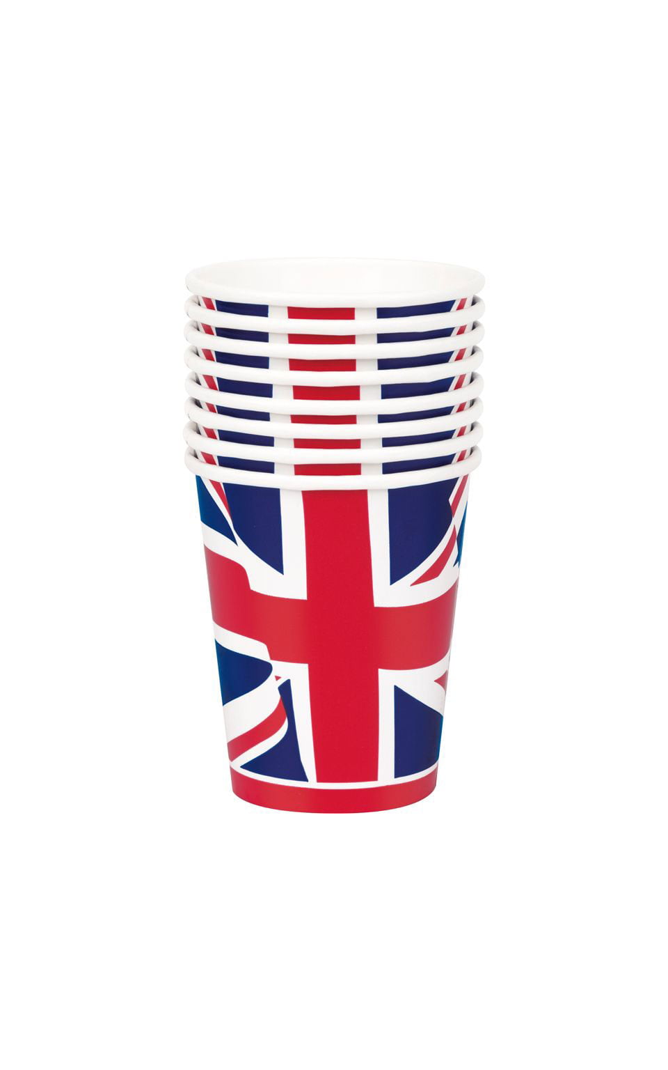 8 Pack 9oz Union Jack Paper Cups