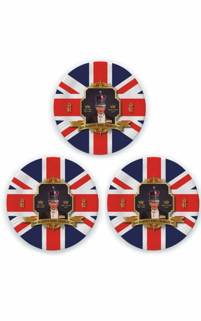 8Pk 9In KingS Coronation Plates