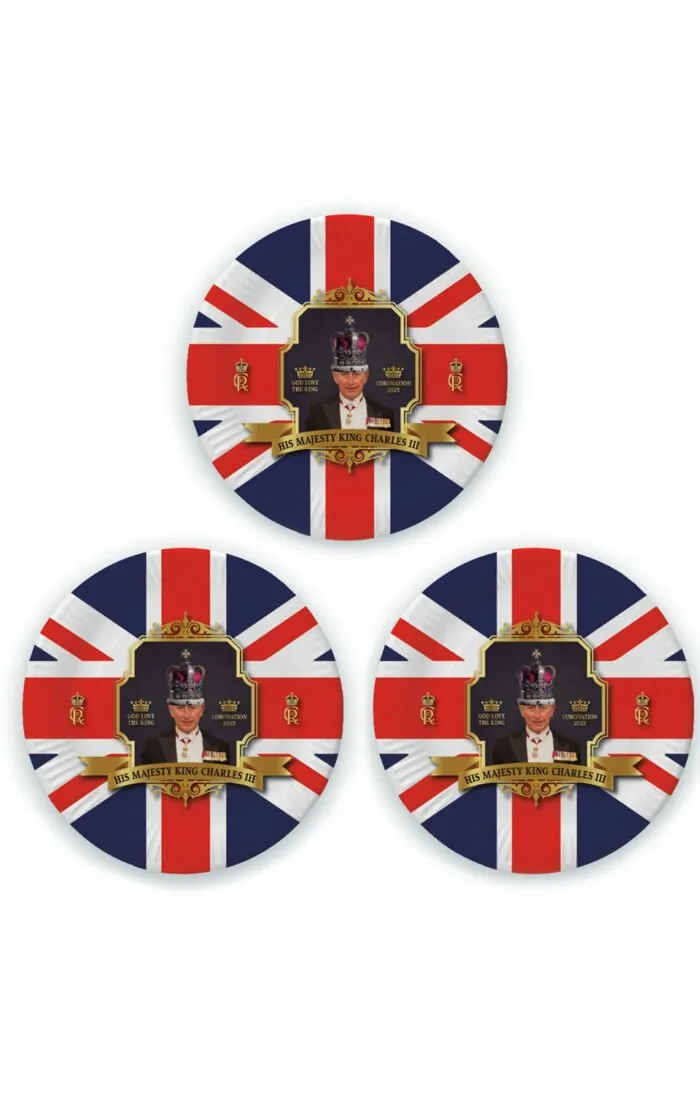 8Pk 9In King'S Coronation Plates - Image 2