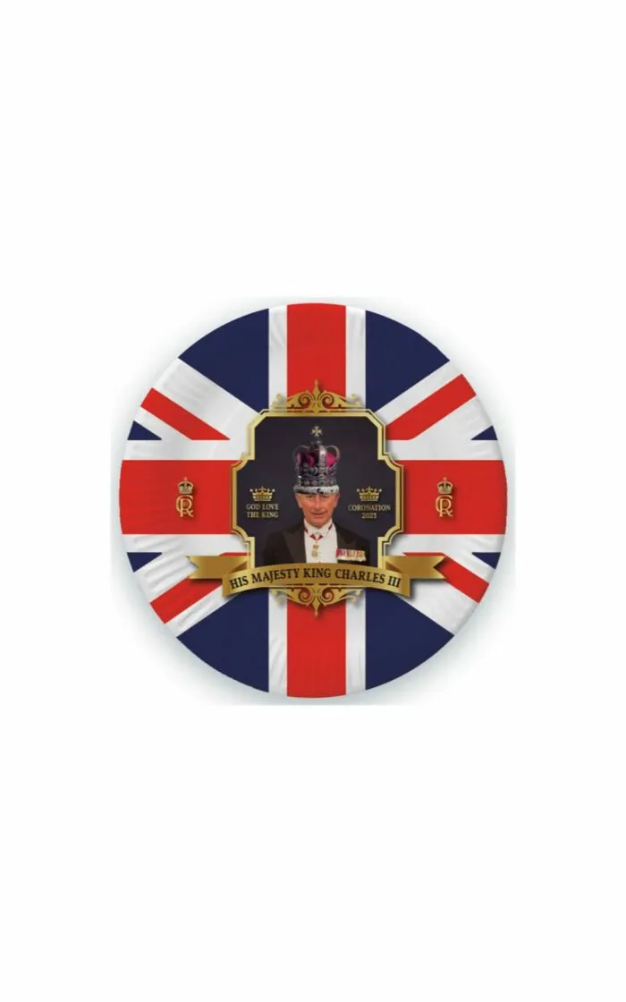 8Pk 9In King'S Coronation Plates - Image 1