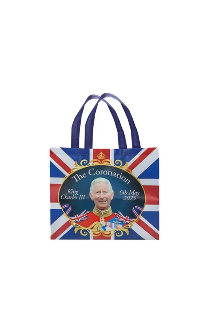 Coronation Design 42x35x15 Pp Coated Non Woven Shopper With Tag - Image 1