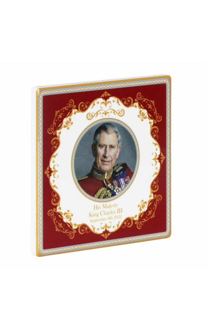 King Charles III Ceramic Coaster 3