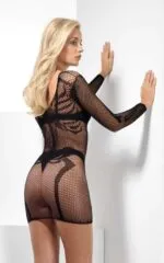 Skeleton Bone Net Dress, Black - Image 2