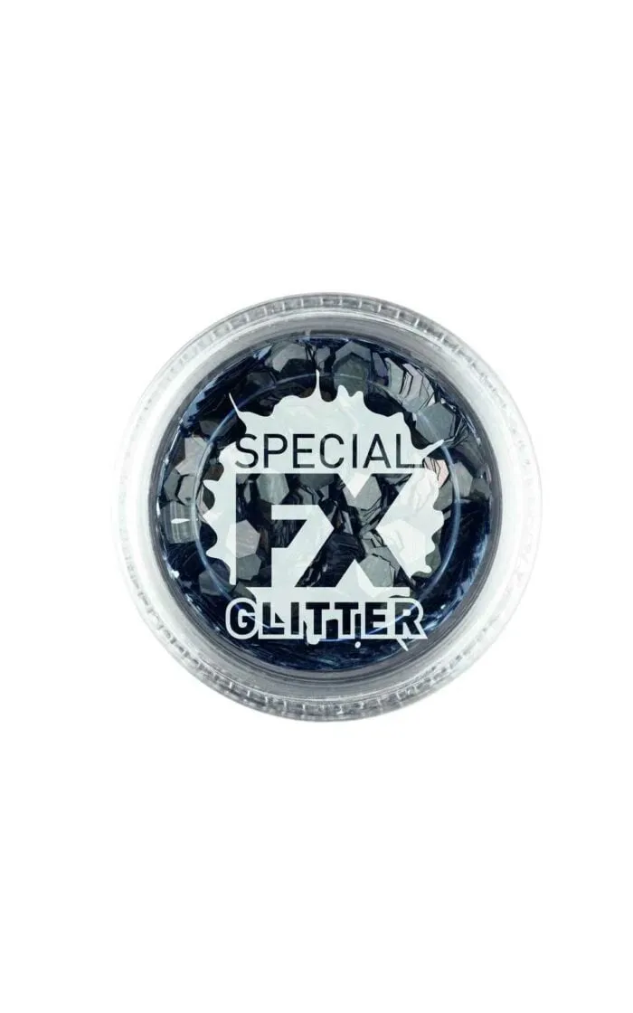 Smiffys Make-Up FX, Black, Confetti Glitter - Image 1